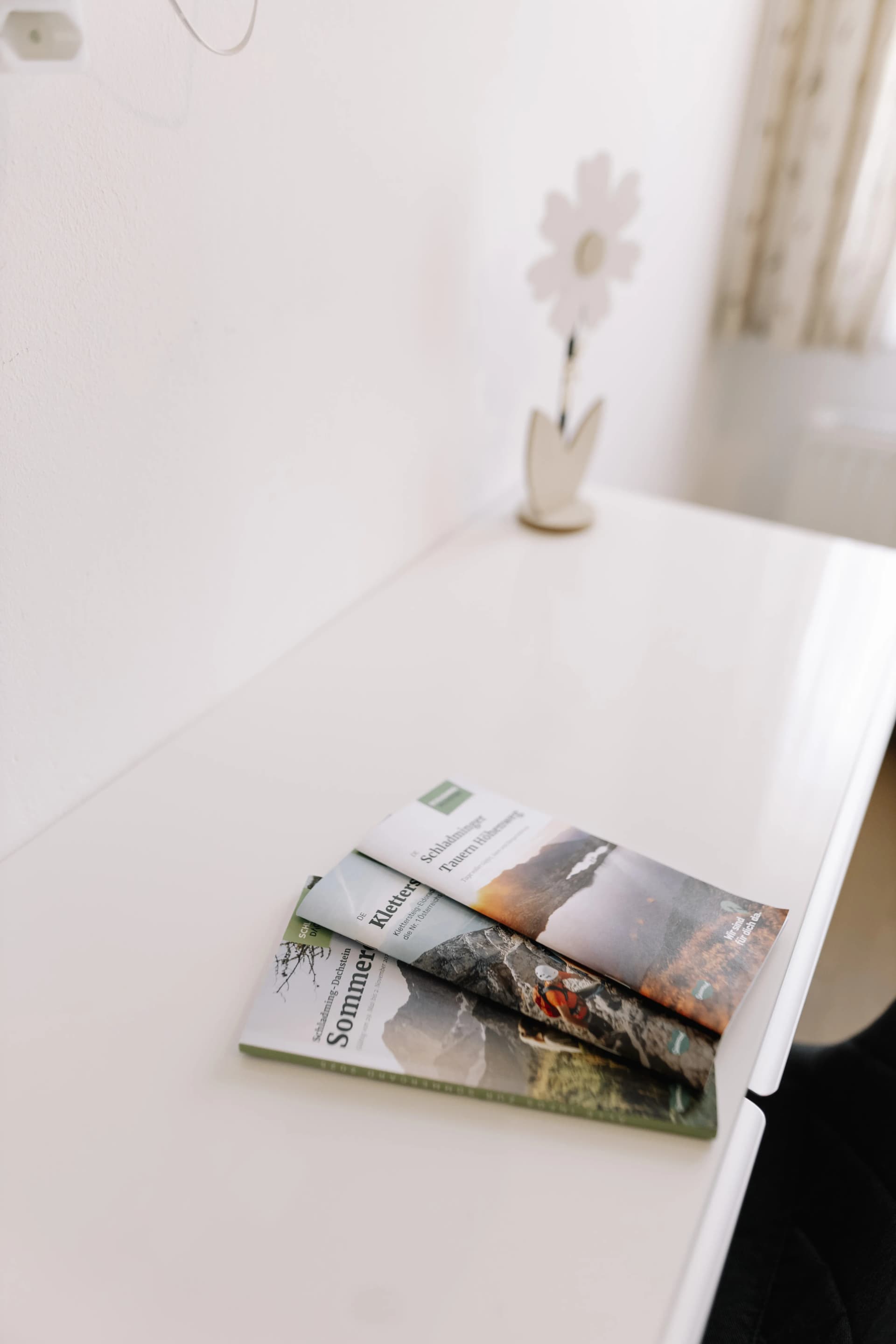 Private balcony at Haus Montis apartment overlooking Schladming-Dachstein mountain range